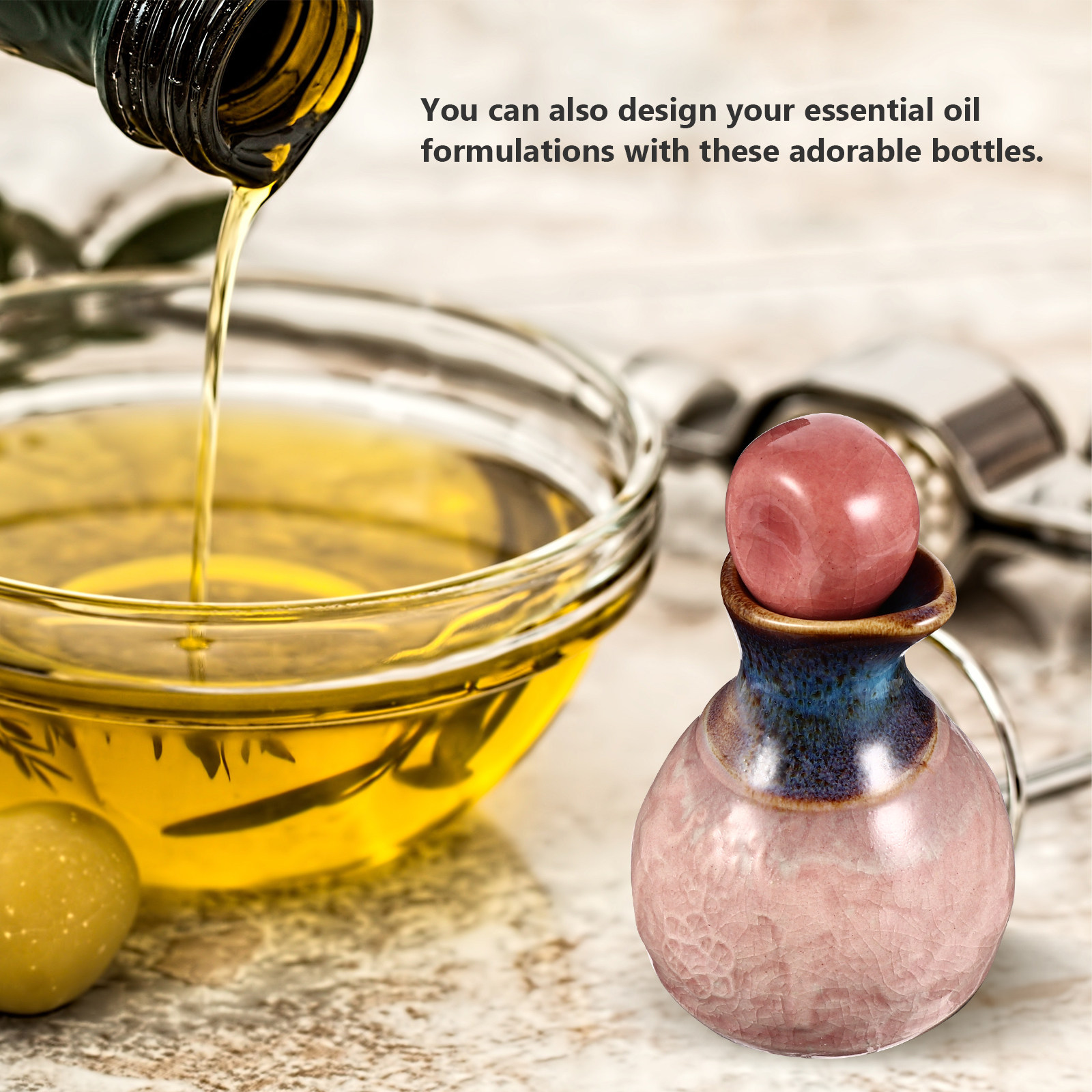 1 Set Ceramic Essential Oil Pe - đánh giá và giá Perfume Refill Bottle
