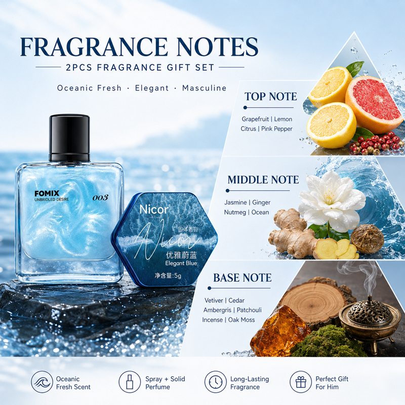 2PCS Men's Perfume Gift Set Oc - đánh giá và giá Cologne Solid Balm