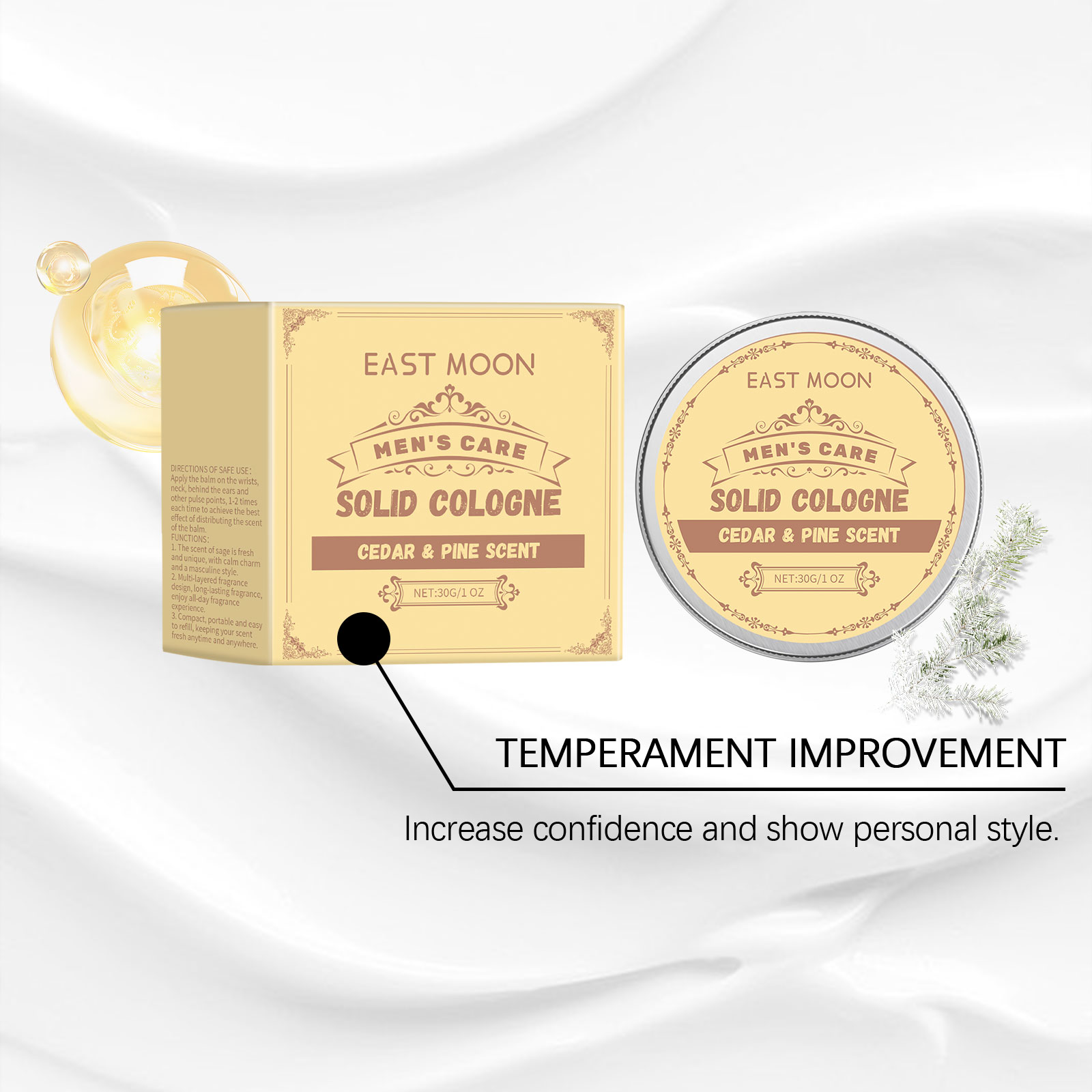 30g Cedar Wood Men's Solid Col - đánh giá và giá Cologne Solid Balm