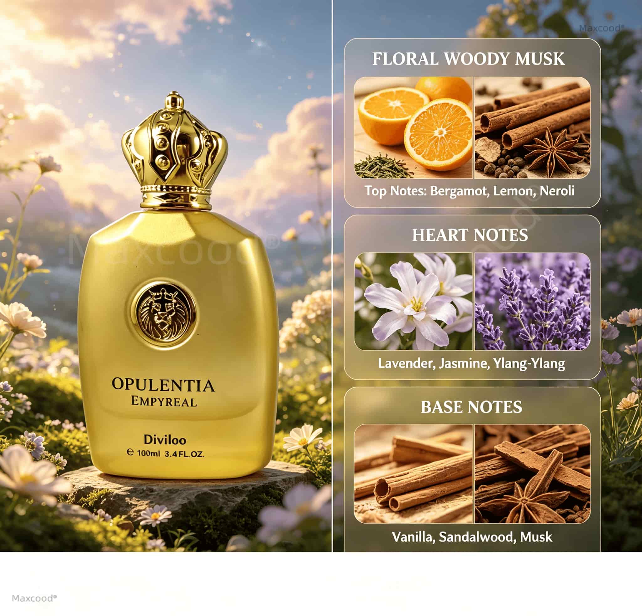 Floral, woody, and musky notes - đánh giá và giá Perfume Fragrance Perfume