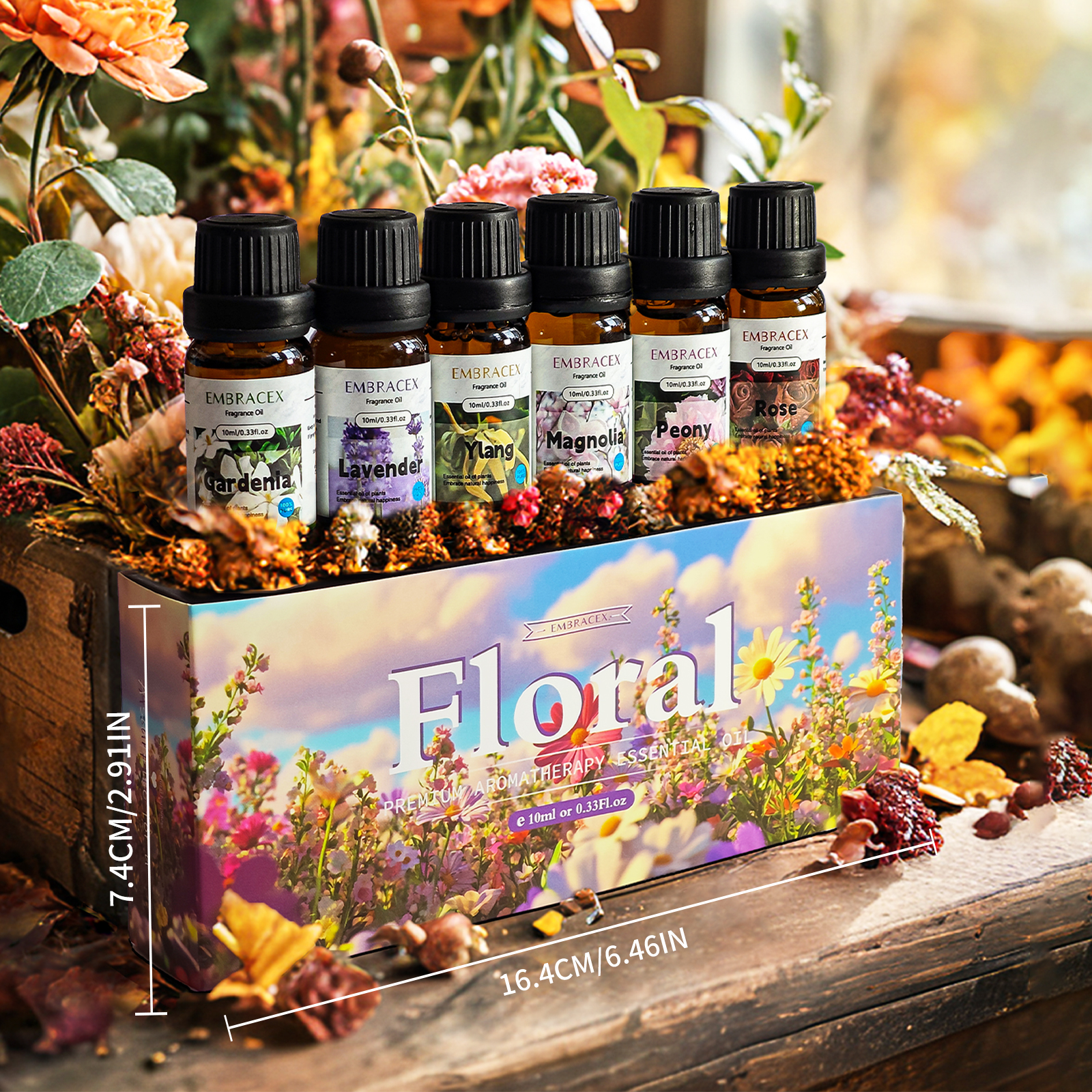 6PC/1Set 10ML Gift Box Floral  - đánh giá và giá Perfume Gardenia Fragrance