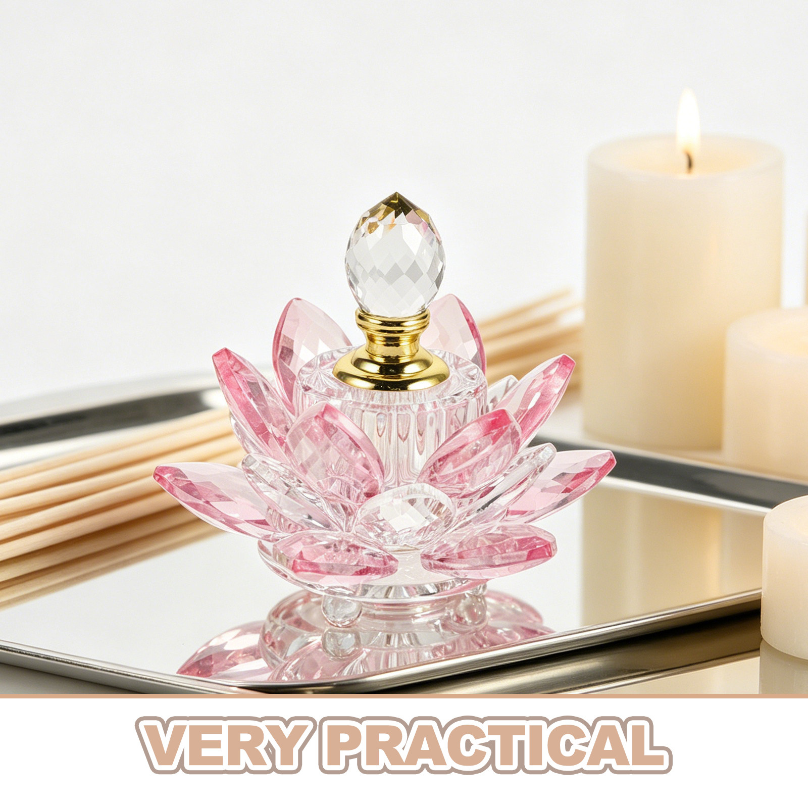 Crystal Lotus Flower Perfume B - đánh giá và giá Perfume Refill Bottle